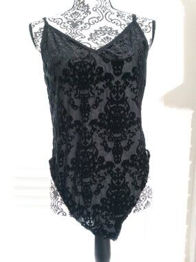 Killstar Velvet Flocked Bodysuit — 3XL